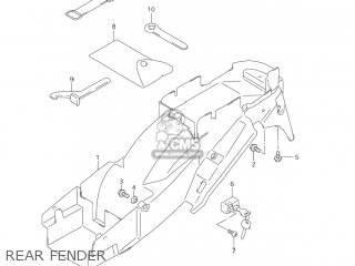 REAR FENDER - GSX600F KATANA 2006 (K6) USA (E03)
