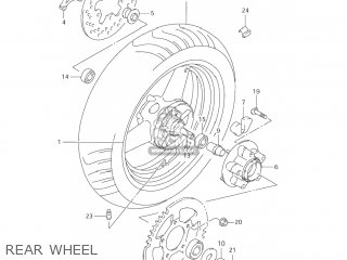 REAR WHEEL - GSX600F KATANA 2006 (K6) USA (E03)