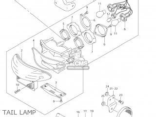 TAIL LAMP - GSX600F KATANA 2006 (K6) USA (E03)
