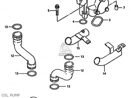 OIL PUMP - GSX600FU 1988 (J) GERMANY (E22)