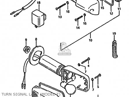 TURN SIGNAL LAMP (MODEL T) - GSX600FU 1991 (M) GERMANY (E22)