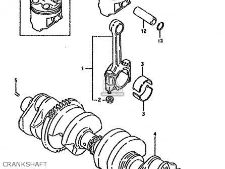 CRANKSHAFT - GSX600FU 1991 (M) GERMANY (E22)