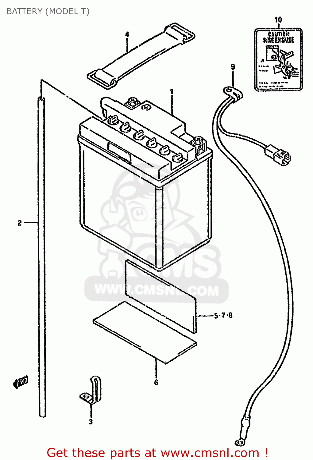 BATTERY (MODEL T) GSX600FU 1993 (P) GERMANY (E22)