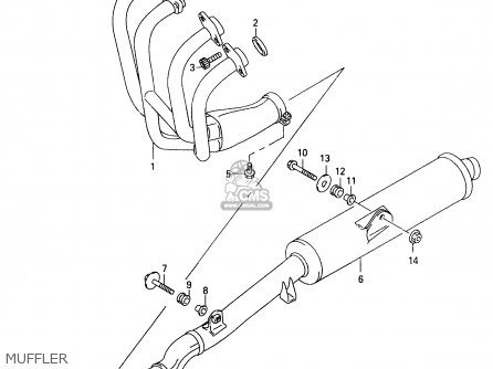 MUFFLER - GSX600FU 1998 (W) GERMANY (E22)