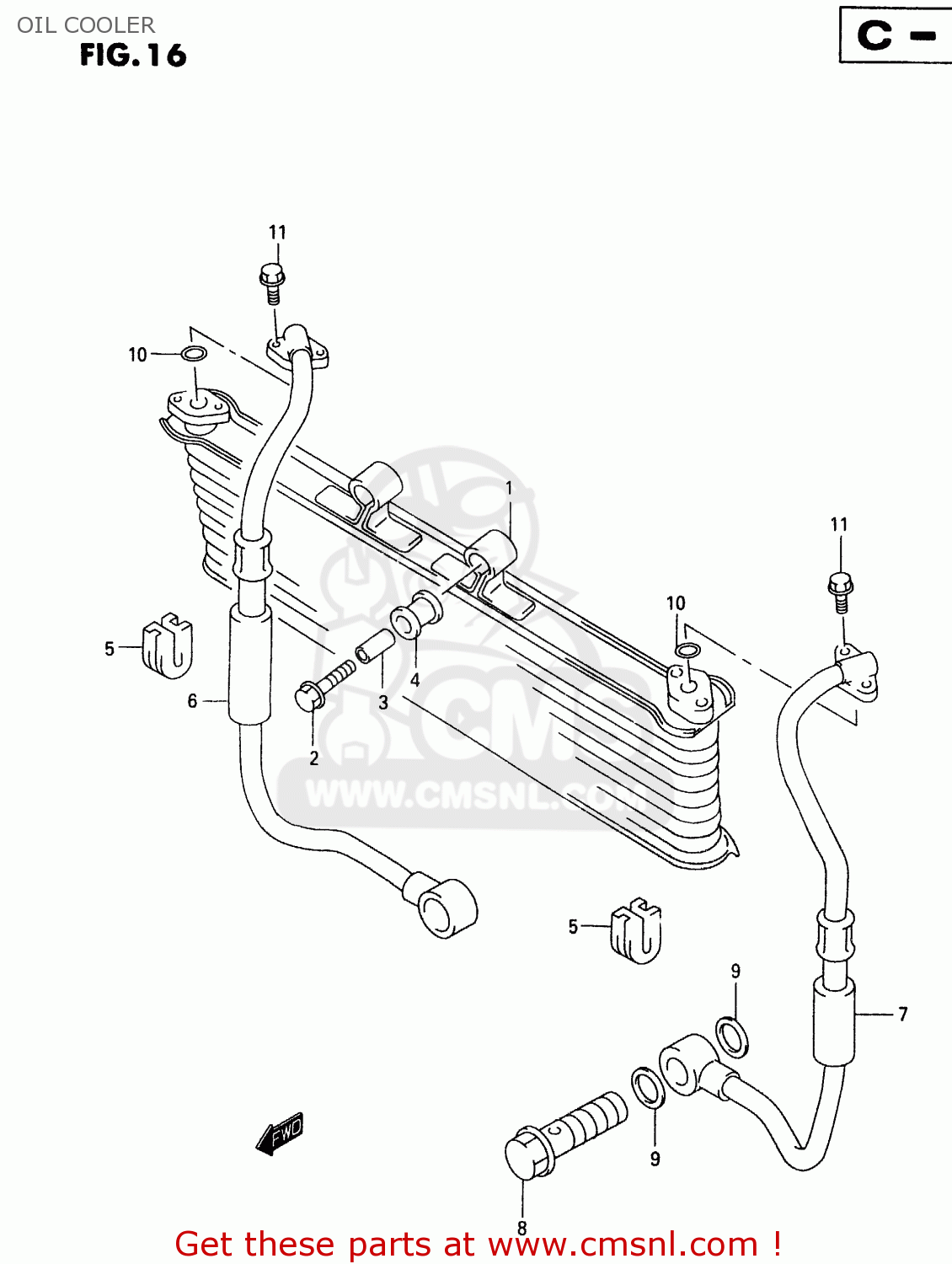 OIL COOLER GSX600FU 1999 (X)