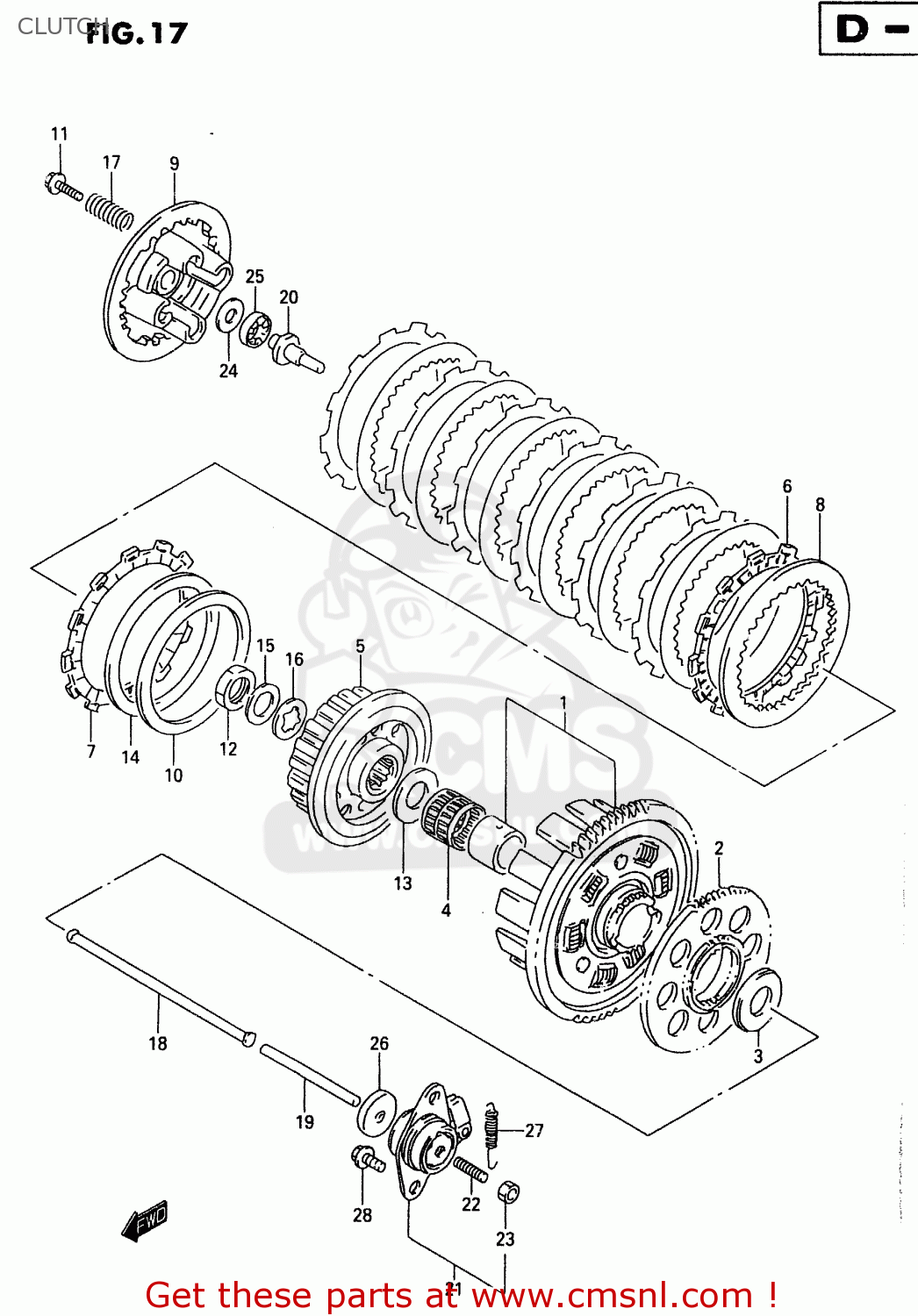 CLUTCH GSX600FU 1999 (X)