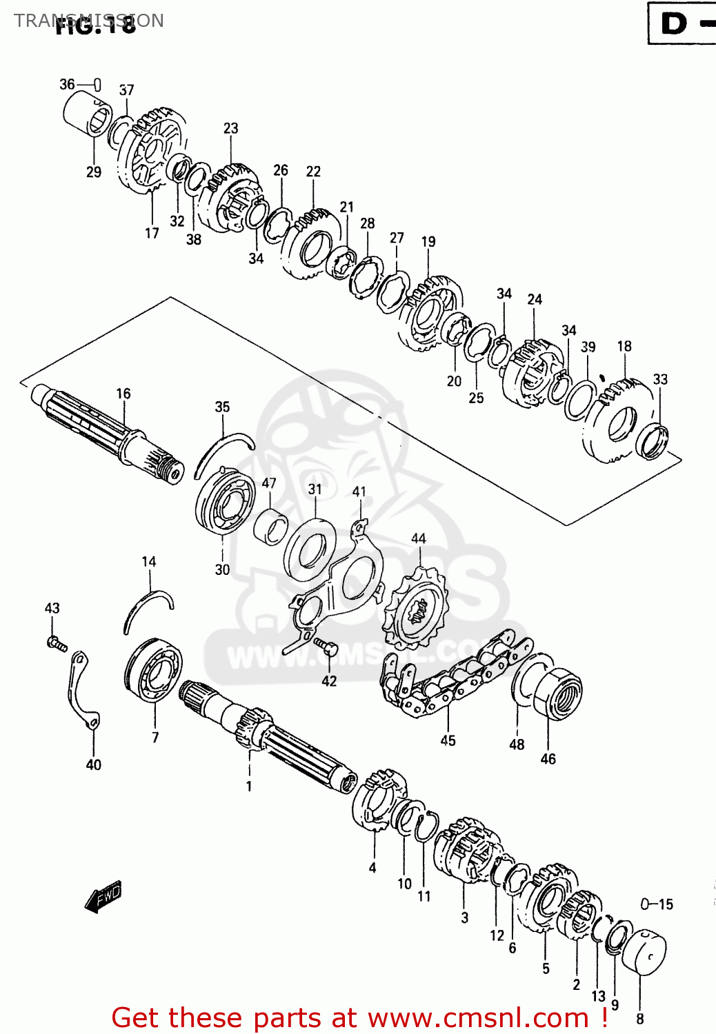 TRANSMISSION GSX600FU 1999 (X)