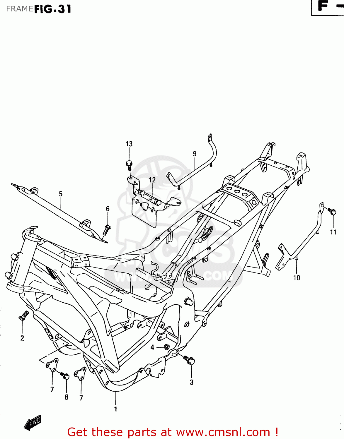 FRAME GSX600FU 1999 (X)