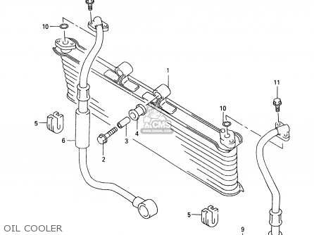 OIL COOLER - GSX600FU 1999 (X)