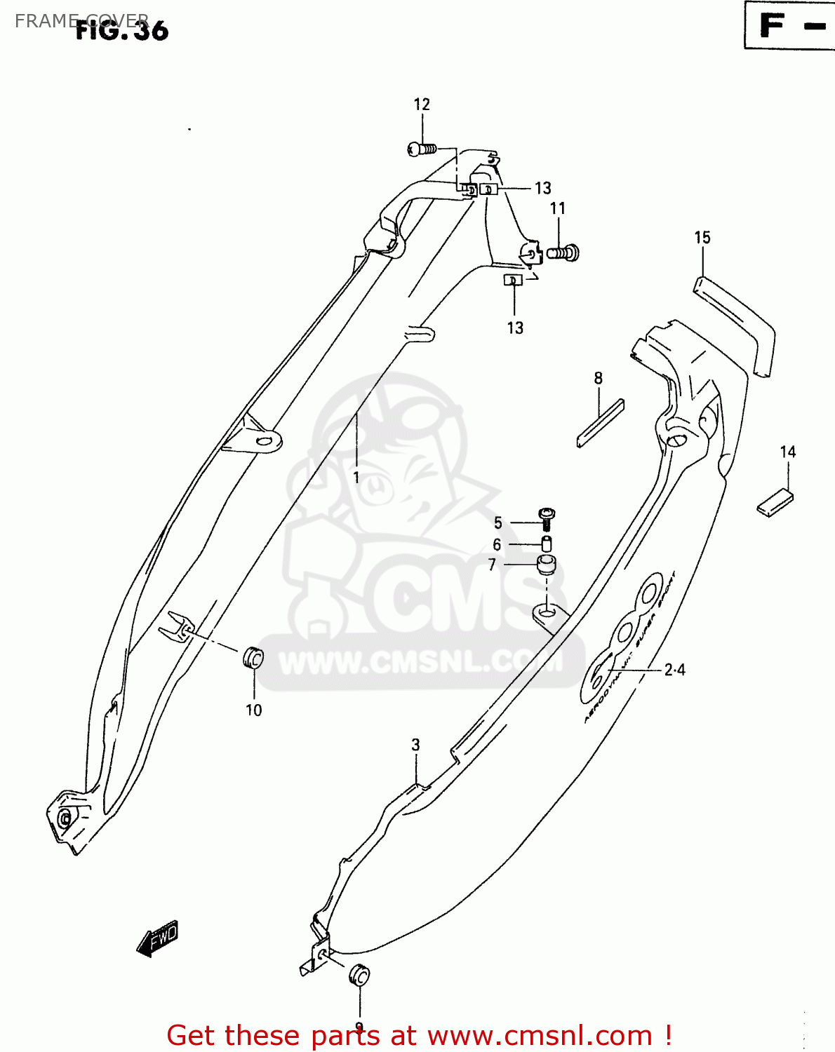 FRAME COVER GSX600FU 2000 (Y)