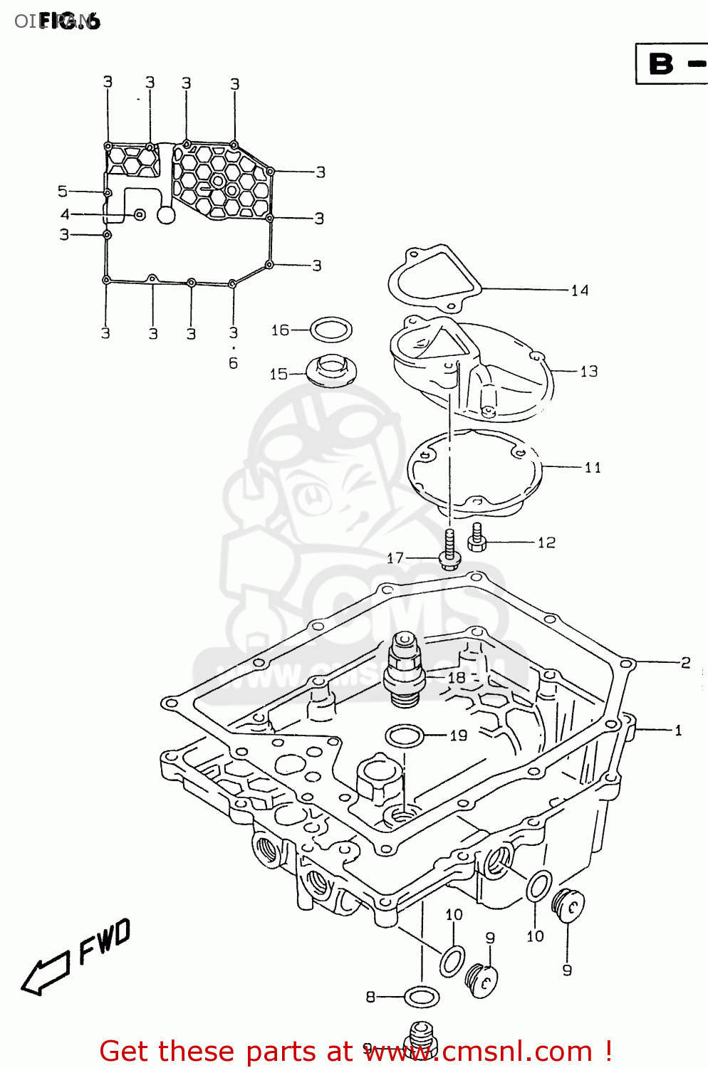 OIL PAN GSX600FU 2000 (Y)