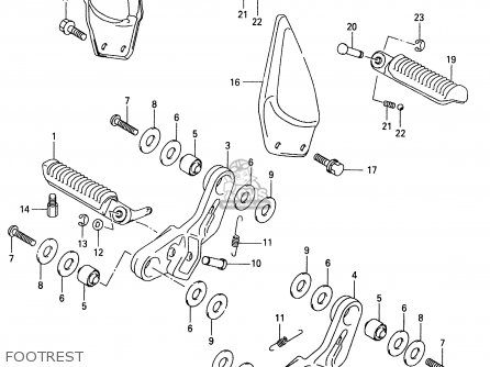 FOOTREST - GSX600FU 2000 (Y)