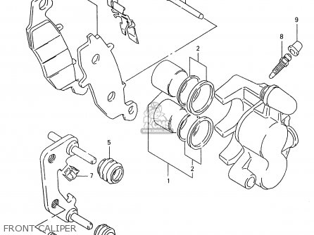 FRONT CALIPER - GSX600FU 2000 (Y)
