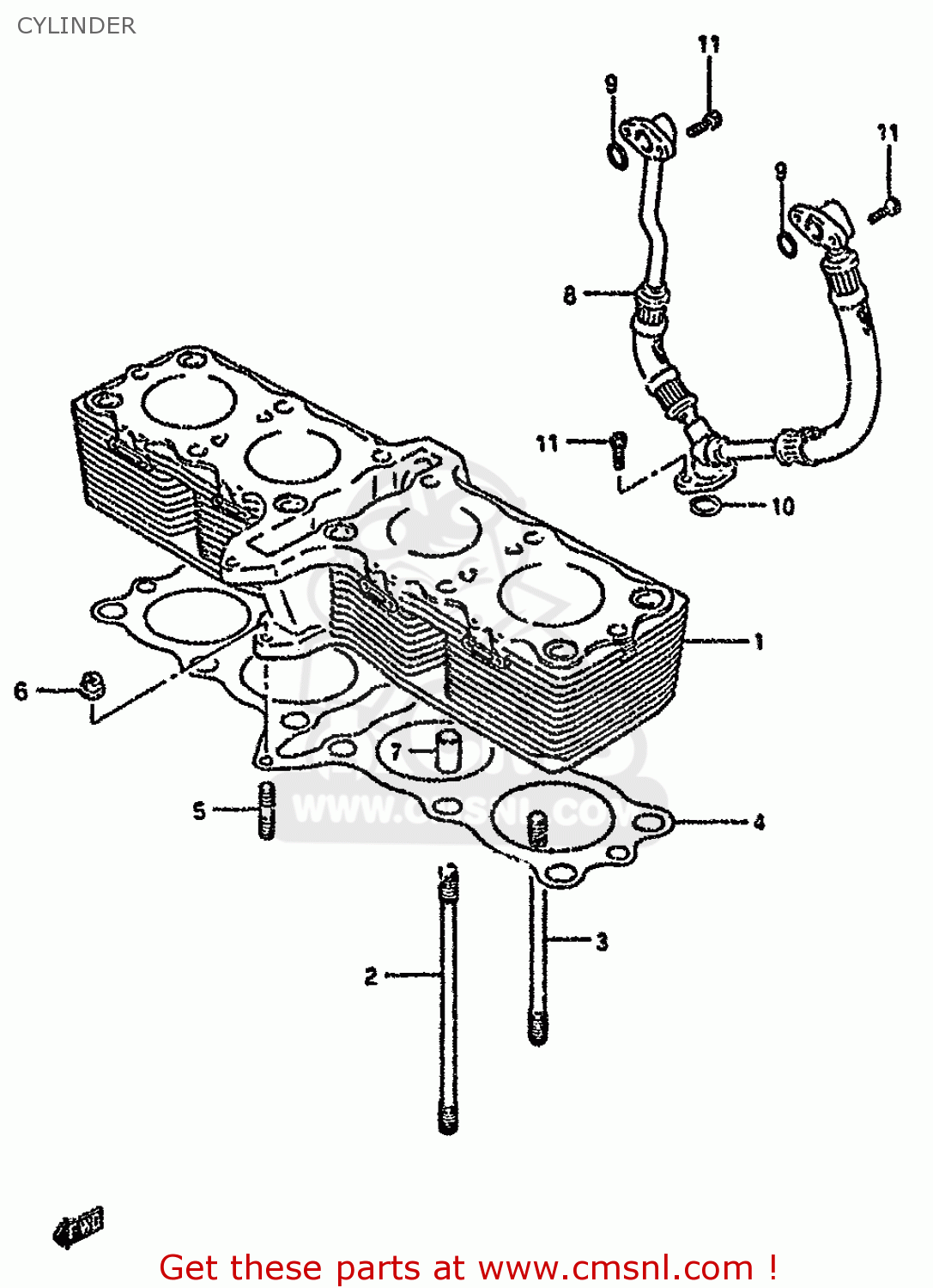 CYLINDER GSX600FU2 1988 (J) GERMANY (E22)