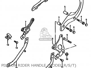 PILLION RIDER HANDLE (MODEL R/S/T) - GSX600FU2 1989 (K) GERMANY (E22)