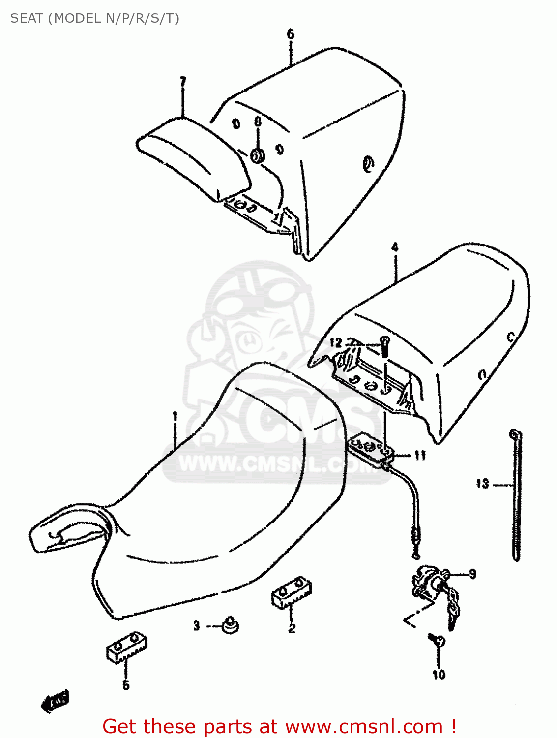 SEAT (MODEL N/P/R/S/T) GSX600FU2 1991 (M) GERMANY (E22)