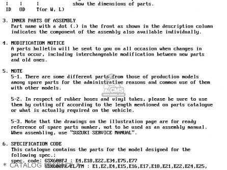 * CATALOG PREFACE * - GSX600FU2 1994 (R) GERMANY (E22)