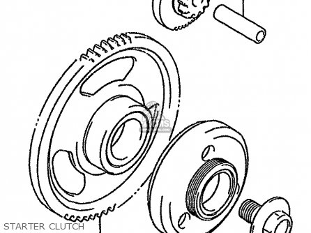 STARTER CLUTCH - GSX600FU2 1995 (S) GERMANY (E22)