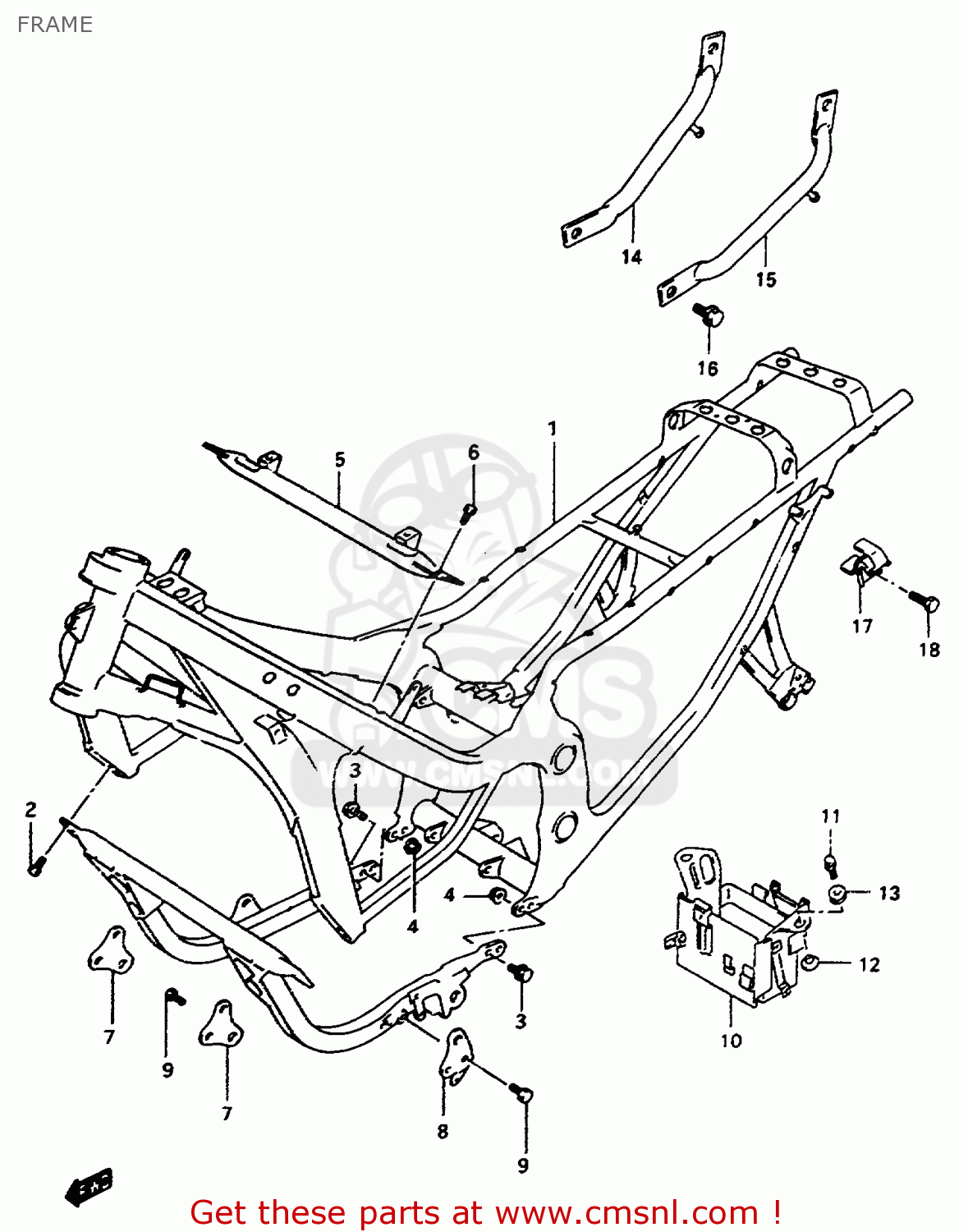 FRAME GSX600FU2 1997 (V) GERMANY (E22)