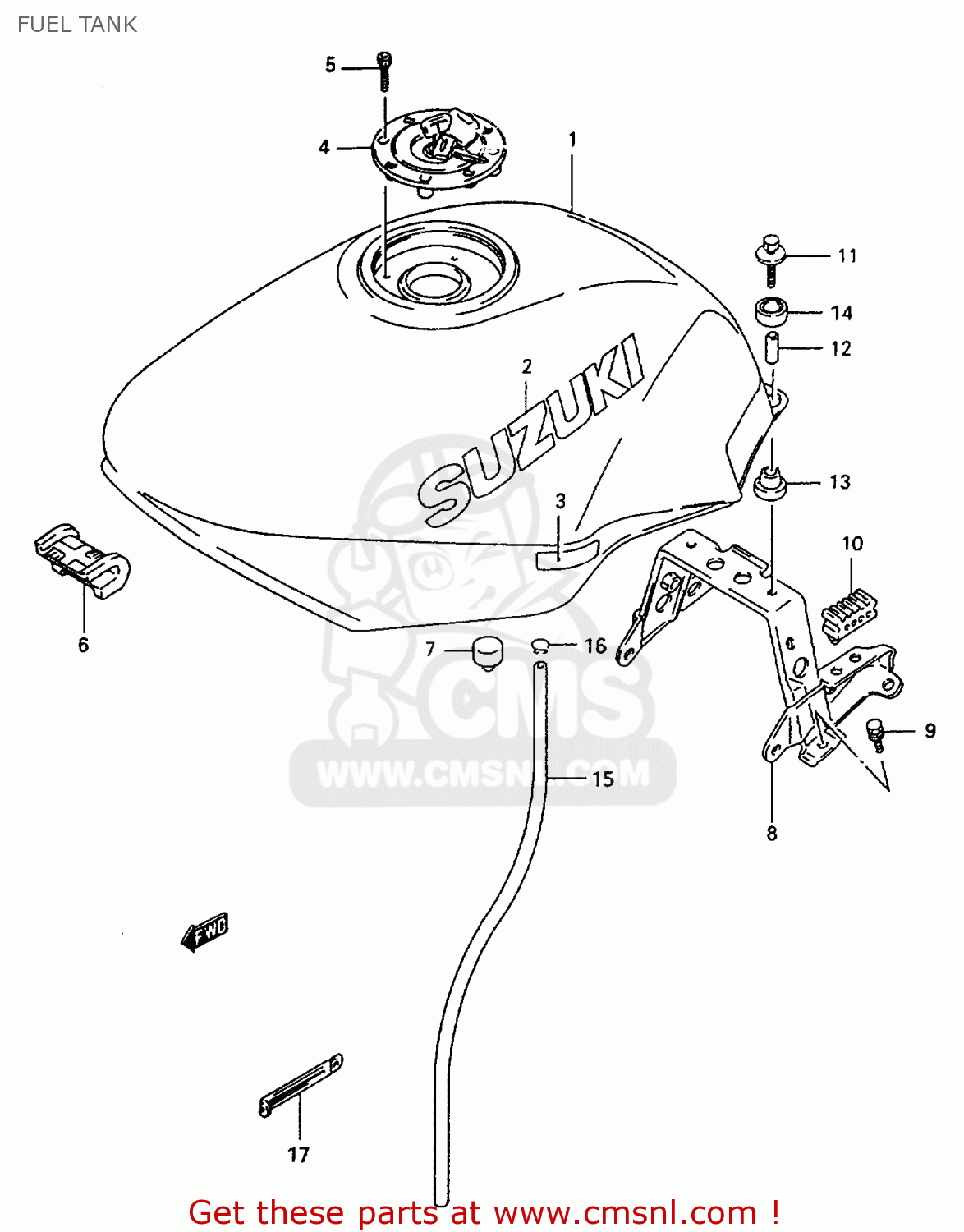 FUEL TANK GSX600FU2 1997 (V) GERMANY (E22)