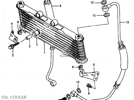 OIL COOLER - GSX600FU2 1997 (V) GERMANY (E22)