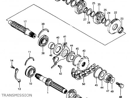 TRANSMISSION - GSX600FU2 1997 (V) GERMANY (E22)