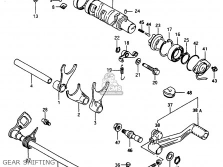 GEAR SHIFTING - GSX600FU2 1997 (V) GERMANY (E22)