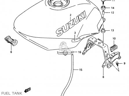 FUEL TANK - GSX600FU2 1997 (V) GERMANY (E22)