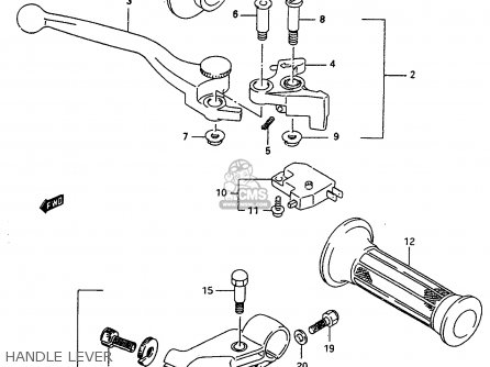 HANDLE LEVER - GSX600FU2 1997 (V) GERMANY (E22)
