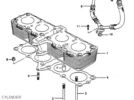 CYLINDER - GSX600FU2 1997 (V) GERMANY (E22)