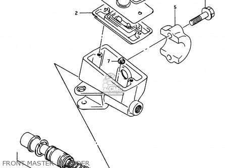 FRONT MASTER CYLINDER - GSX600FU2 1997 (V) GERMANY (E22)