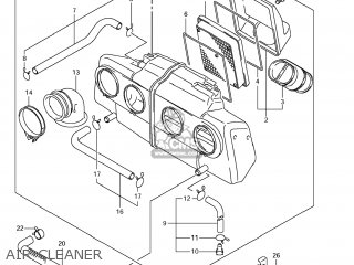 AIR CLEANER - GSX650F 2008 (K8) USA (E03)