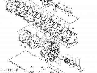 CLUTCH - GSX650F 2008 (K8) USA (E03)