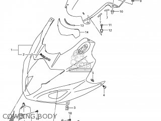 COWLING BODY - GSX650F 2008 (K8) USA (E03)