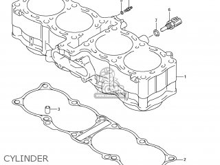 CYLINDER - GSX650F 2008 (K8) USA (E03)