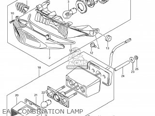 EAR COMBINATION LAMP - GSX650F 2008 (K8) USA (E03)