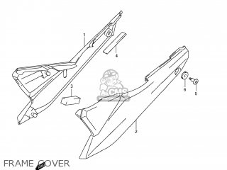 FRAME COVER - GSX650F 2008 (K8) USA (E03)