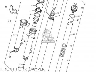 FRONT FORK DAMPER - GSX650F 2008 (K8) USA (E03)