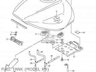 FUEL TANK (MODEL K9) - GSX650F 2008 (K8) USA (E03)