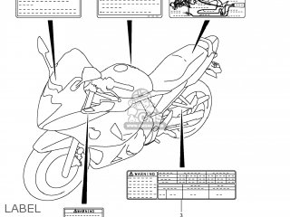 LABEL - GSX650F 2008 (K8) USA (E03)