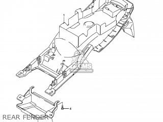 REAR FENDER - GSX650F 2008 (K8) USA (E03)