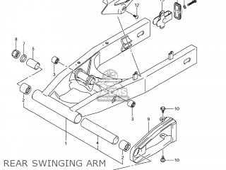 REAR SWINGING ARM - GSX650F 2008 (K8) USA (E03)