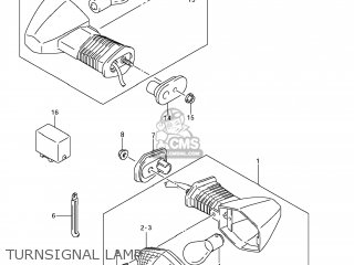 TURNSIGNAL LAMP - GSX650F 2008 (K8) USA (E03)