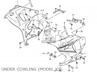 UNDER COWLING (MODEL K9) - GSX650F 2008 (K8) USA (E03)