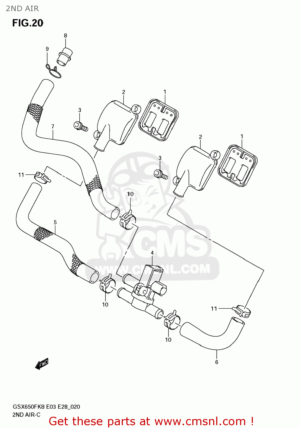 2ND AIR GSX650F 2009 (K9) USA (E03)