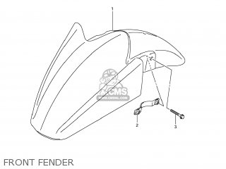 FRONT FENDER - GSX650F 2009 (K9) USA (E03)