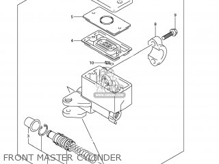 FRONT MASTER CYLINDER - GSX650F 2009 (K9) USA (E03)