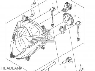 HEADLAMP - GSX650F 2009 (K9) USA (E03)