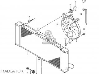 RADIATOR - GSX650F 2009 (K9) USA (E03)