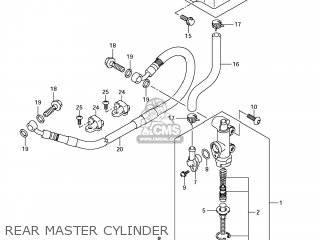 REAR MASTER CYLINDER - GSX650F 2009 (K9) USA (E03)